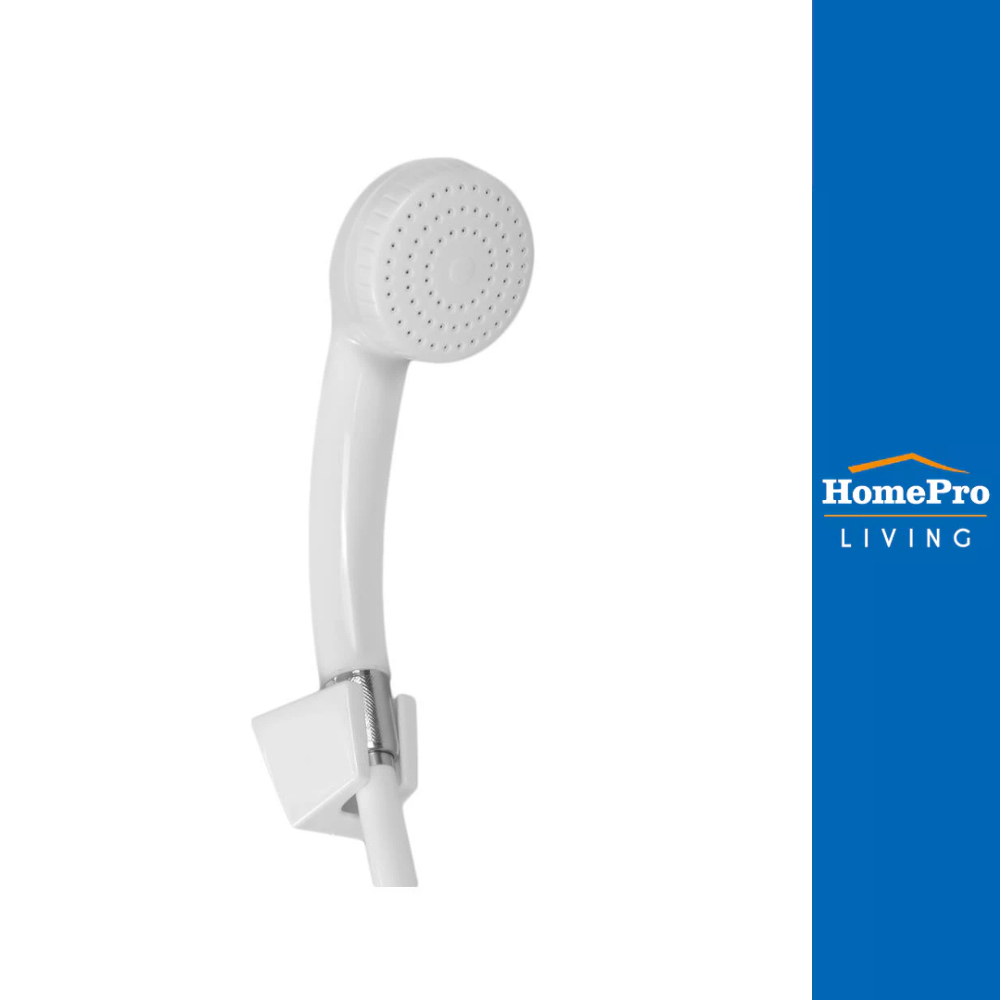 HOEN ชุดฝักบัวสายอ่อน 1 ระดับ HOME-100W สีขาว