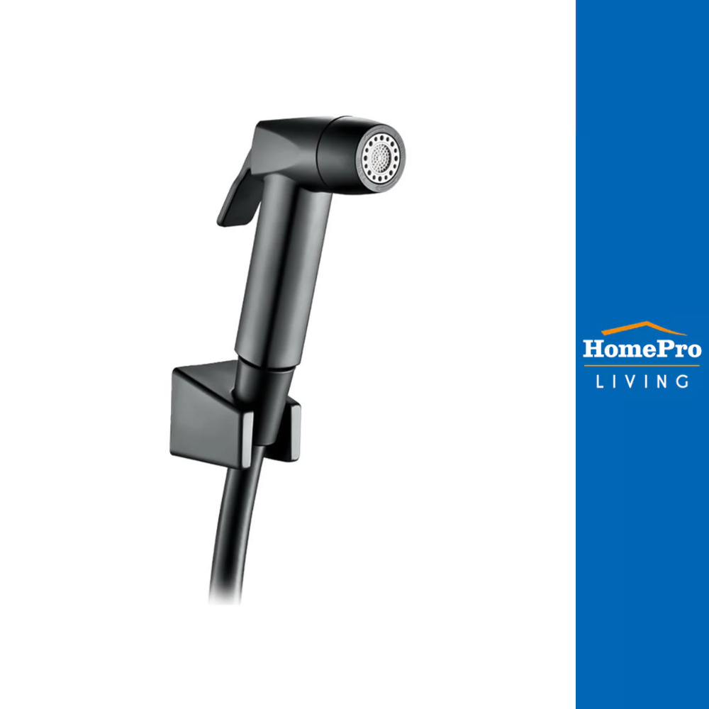 HANG สายฉีดชำระครบชุด SS-12MB สีโครมดำ จัดส่งโดย HomePro