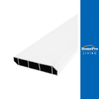 CROBERN บัวพื้น PVC 9.5x240x1.5 ซม. สีขาว จัดส่งโดย HomePro