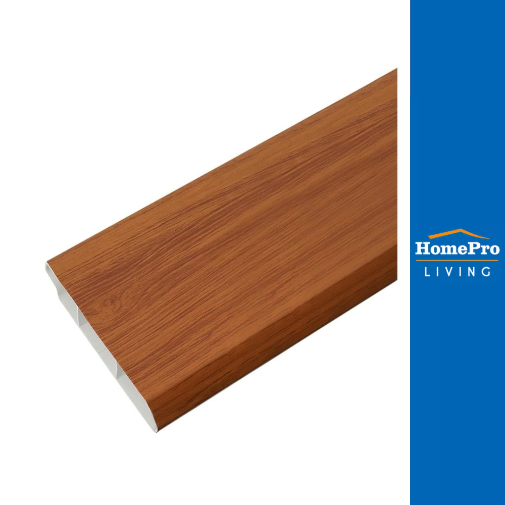 HOFFEN บัวพื้น UPVC 9.8X240X2 ซม. สีโอ๊ค