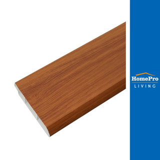 CROBERN บัวพื้น UPVC 9.8X240X2 ซม. สีโอ๊ค จัดส่งโดย HomePro