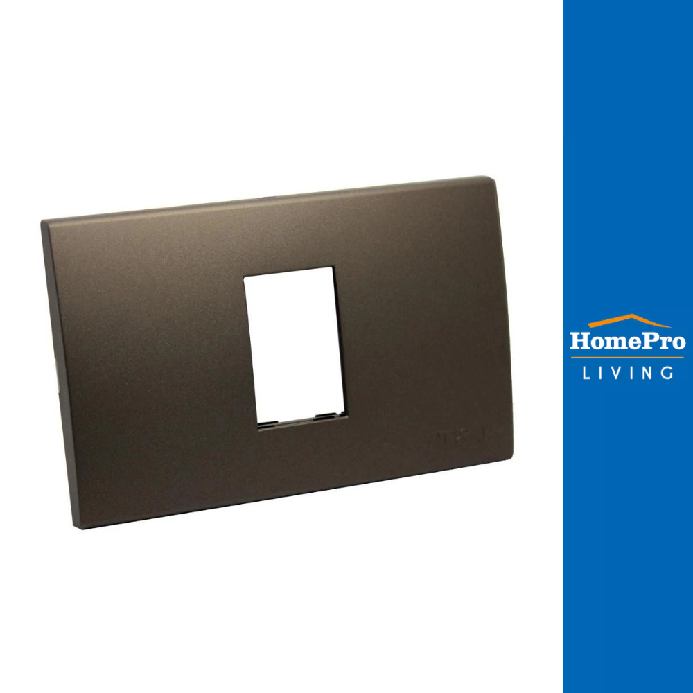 HACO หน้ากาก 1 ช่อง W1111-ST สีแม็ทแบล็ค จัดส่งโดย HomePro