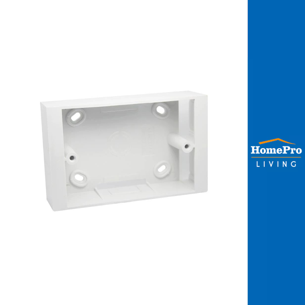 HACO กล่องลอย  W111A 2x4 นิ้ว สีขาว