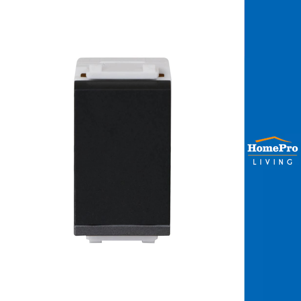 PHILIPS สวิตช์ 1 ทาง LEAF ขนาด 1 ช่อง สีดำ