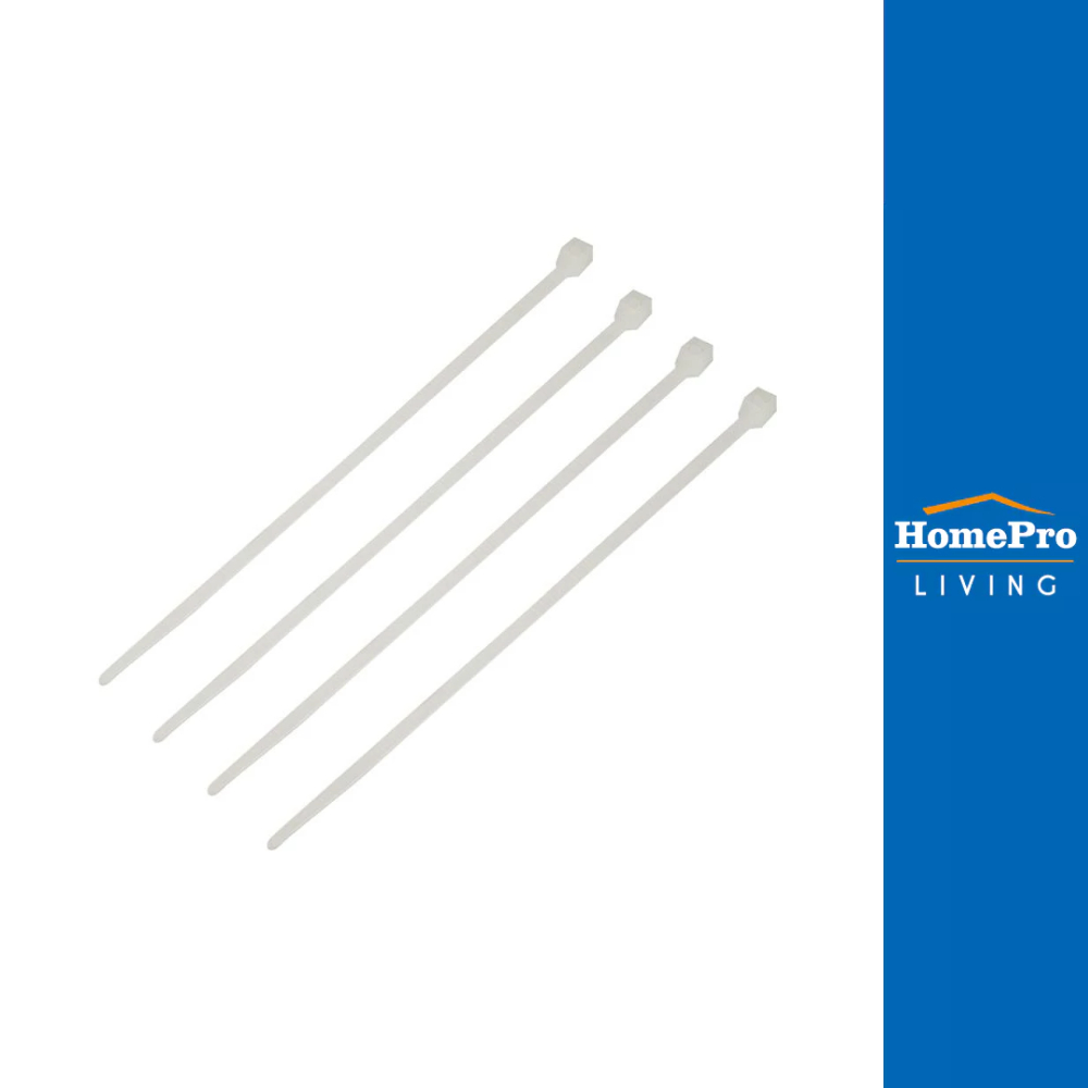 ELEKTRA เคเบิ้ลไทร์ 4 นิ้ว สีขาว (100 เส้น) จัดส่งโดย HomePro