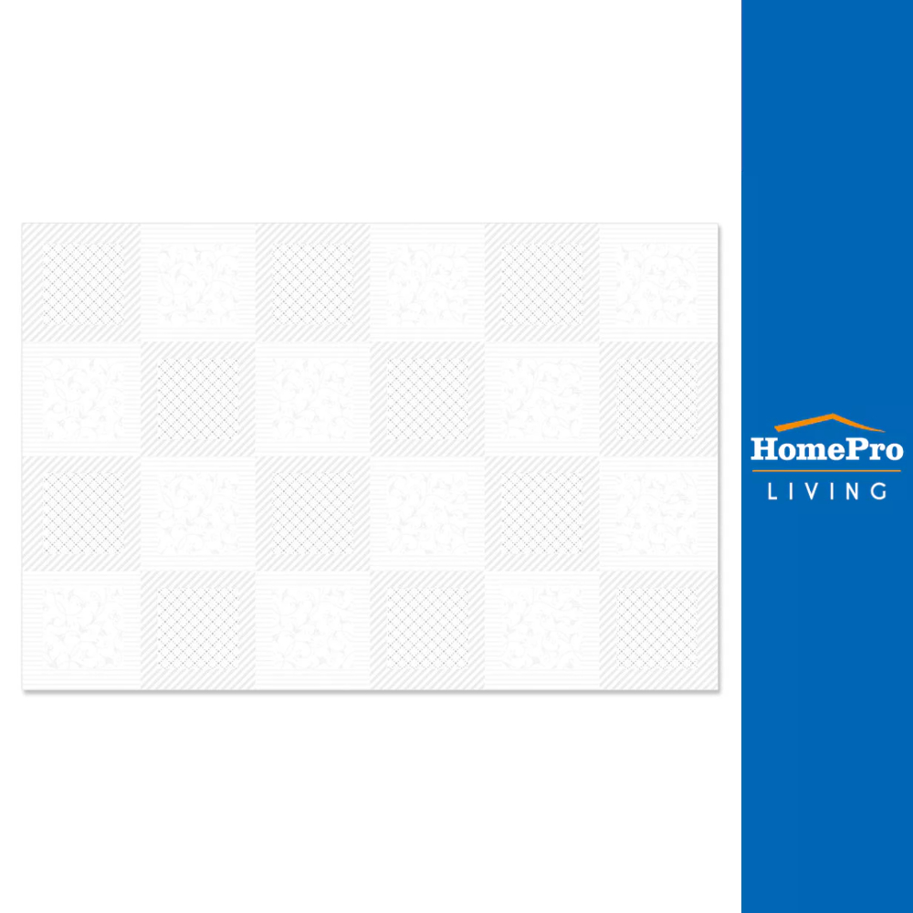 HomePro กระเบื้องผนัง 30x45 ซม. TARA ครีด ไวท์ II 0.81M2 แบรนด์ TARA