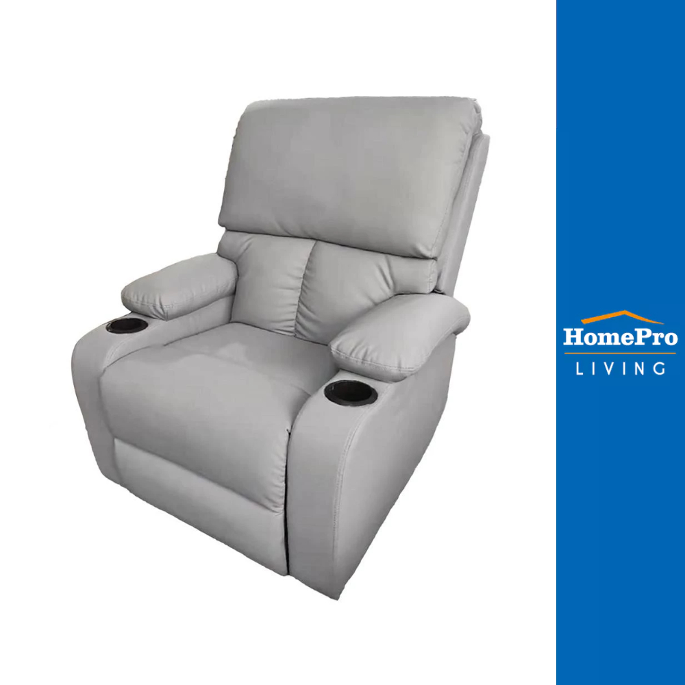[จัดส่งพร้อมประกอบ] RECLINER FURDINI CLEO สีเทาอ่อน