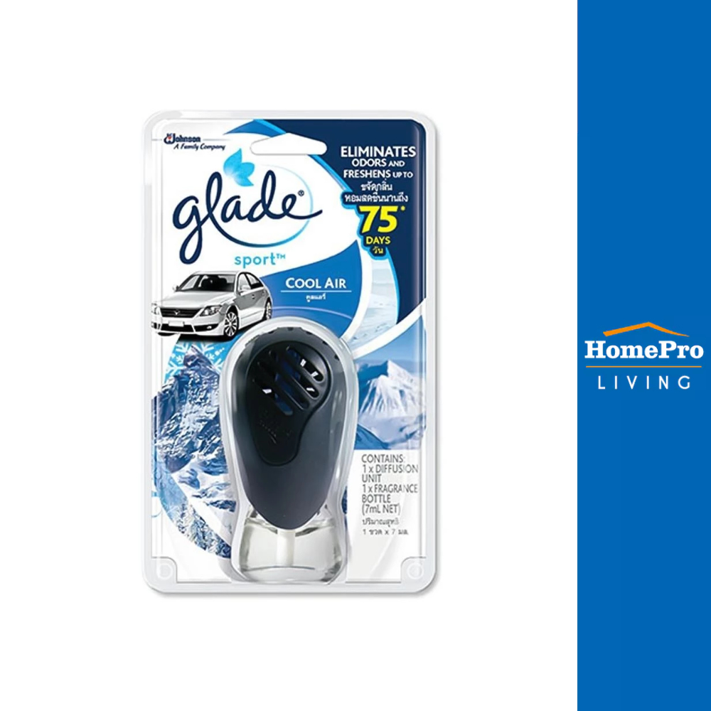 HomePro น้ำหอมปรับอากาศรถยนต์  SPORT 7ml COOL AIR แบรนด์ GLADE