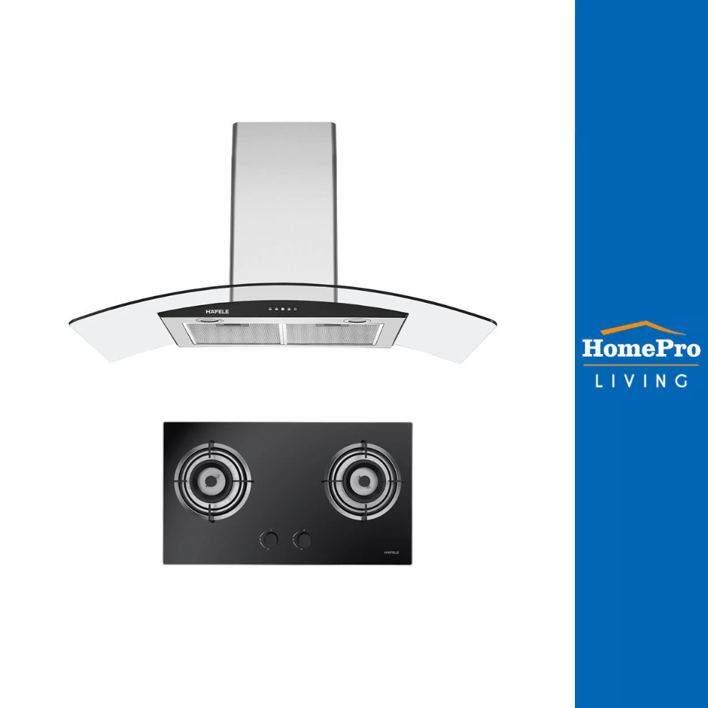 HomePro เตาฝัง+เครื่องดูดควัน AUGUSTO+BRISA แบรนด์ HAFELE