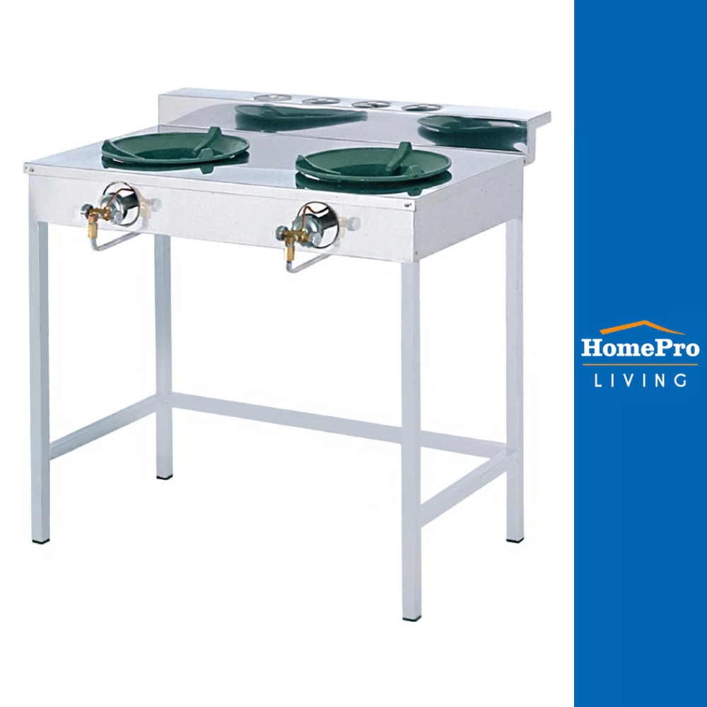 LUCKY FLAME เตาแก๊สตั้งพื้น 2 หัวแก๊ส SA-820 จัดส่งโดย HomePro