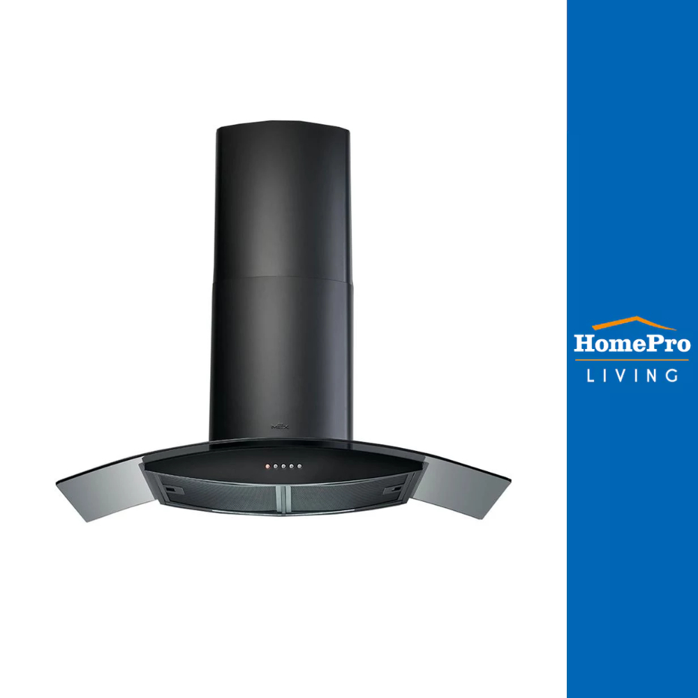 MEX เครื่องดูดควันกระโจมกระจกโค้ง รุ่น KV737B90 ขนาด 90 ซม.