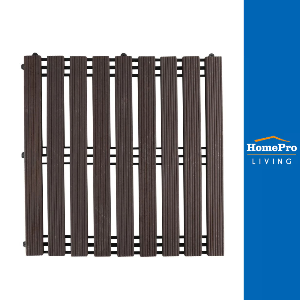 HomePro ทางเท้าไม้แคมบัสทำสี SPRING 50x50 ซม. แบรนด์ SPRING