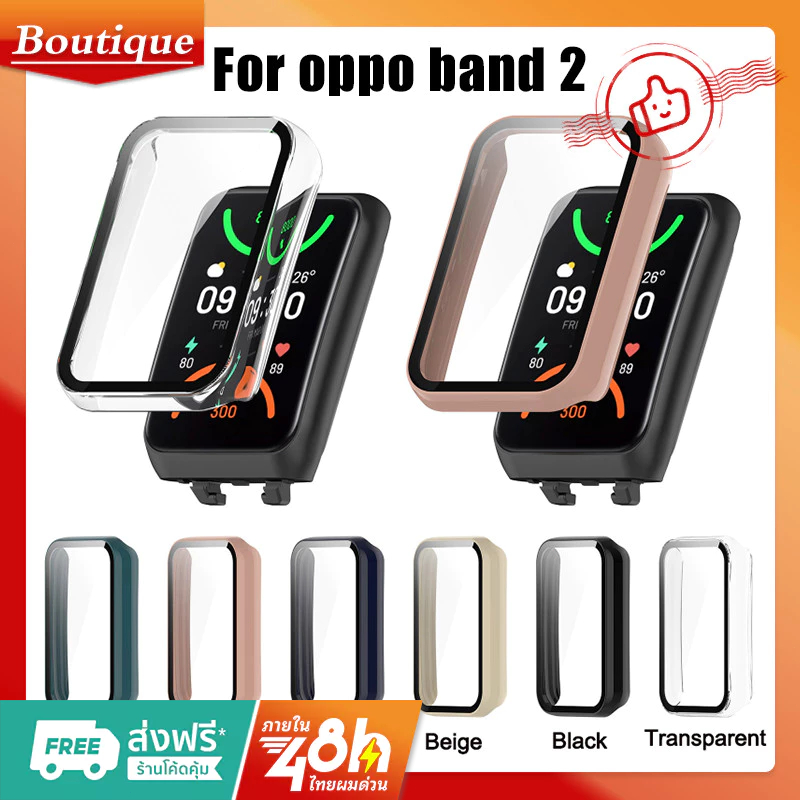 เคสกระจกกันรอยหน้าจอ ขอบแข็ง สําหรับ OPPO Band 2