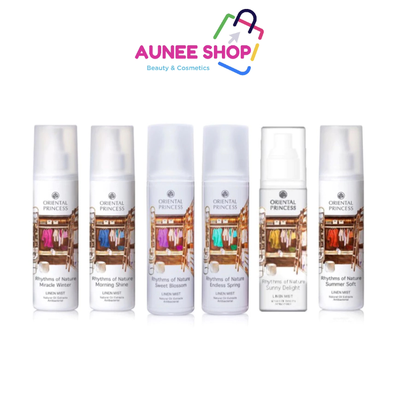 ส่งฟรี/มีไลฟ์   สเปรย์ฉีดผ้าหอม Oriental Princess Rhythms of Nature Linen Mist 250 ml. สเปรย์