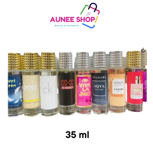 พร้อมส่ง/มีไลฟ์ Aunee shop น้ำหอมฝาเพชร กลิ่นเทียบ หอมมาก ขนาด 35 ml