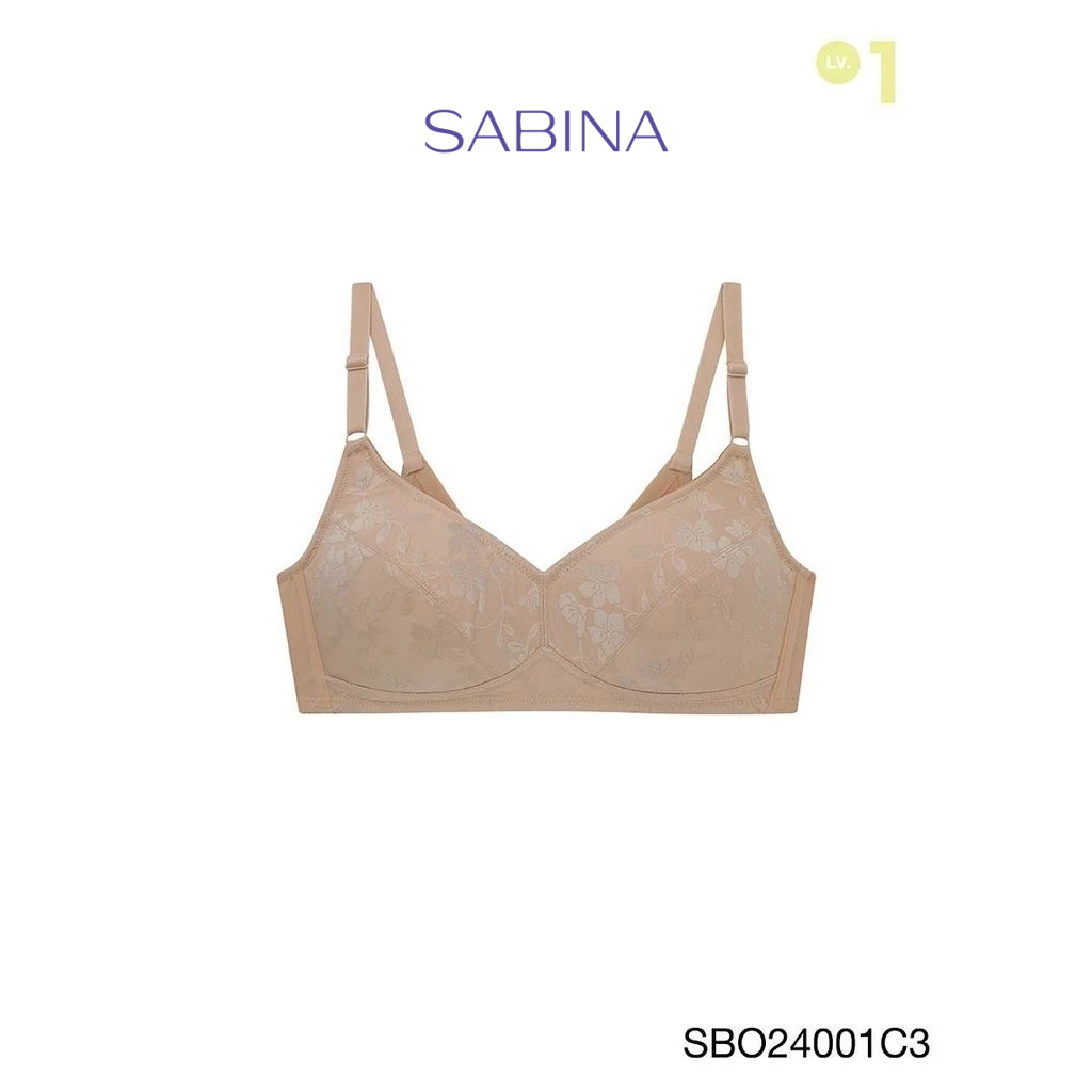 SABINA FOREVER YOUNG Function Bra Level 1 เสื้อชั้นใน ไร้โครง รหัส SBO24001C3 - สีเนื้อเข้ม