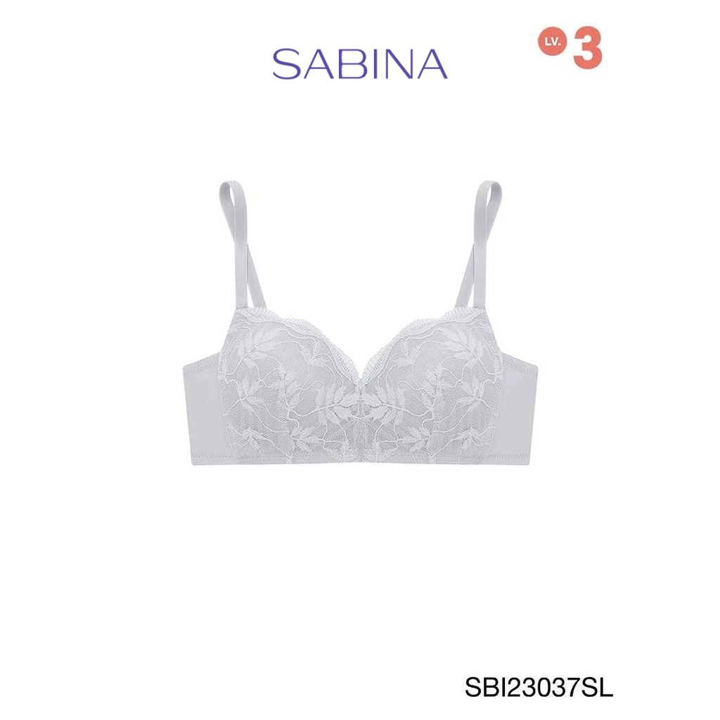 Sabina Modern V Level 3 เสื้อชั้นใน  ไร้โครง รหัส SBI23037SL - สีเทาอ่อน