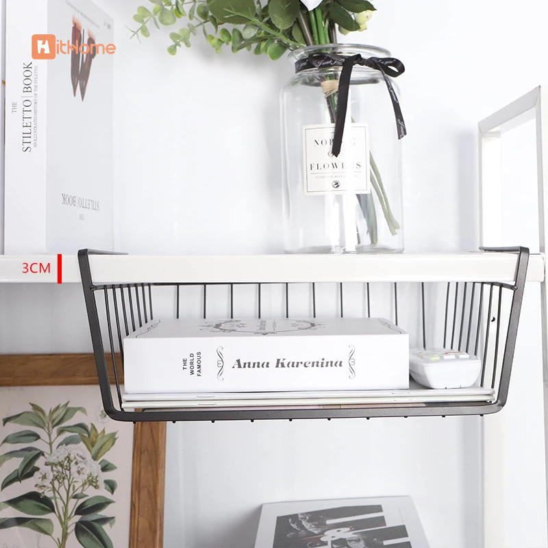 Hithome ตะกร้าแขวนและวางของเอนกประสงค์ สำหรับห้องครัว