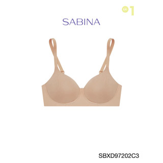 Sabina เสื้อชั้นใน Invisible Wire (ไม่มีโครง) Seamless Fit รุ่น Perfect Bra รหัส SBXD97202C3 สีเนื้อแทน