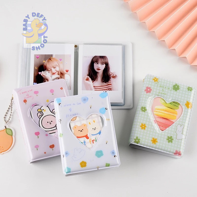 <รับอัดรูป🎞️> อัลบั้มปกนุ่ม 2*3นิ้ว ✿ i want a lot of flower • 36ช่อง • สมุดภาพ โพลาลอย มินิ การ์ด สติ๊กเกอร์ รูปถ่