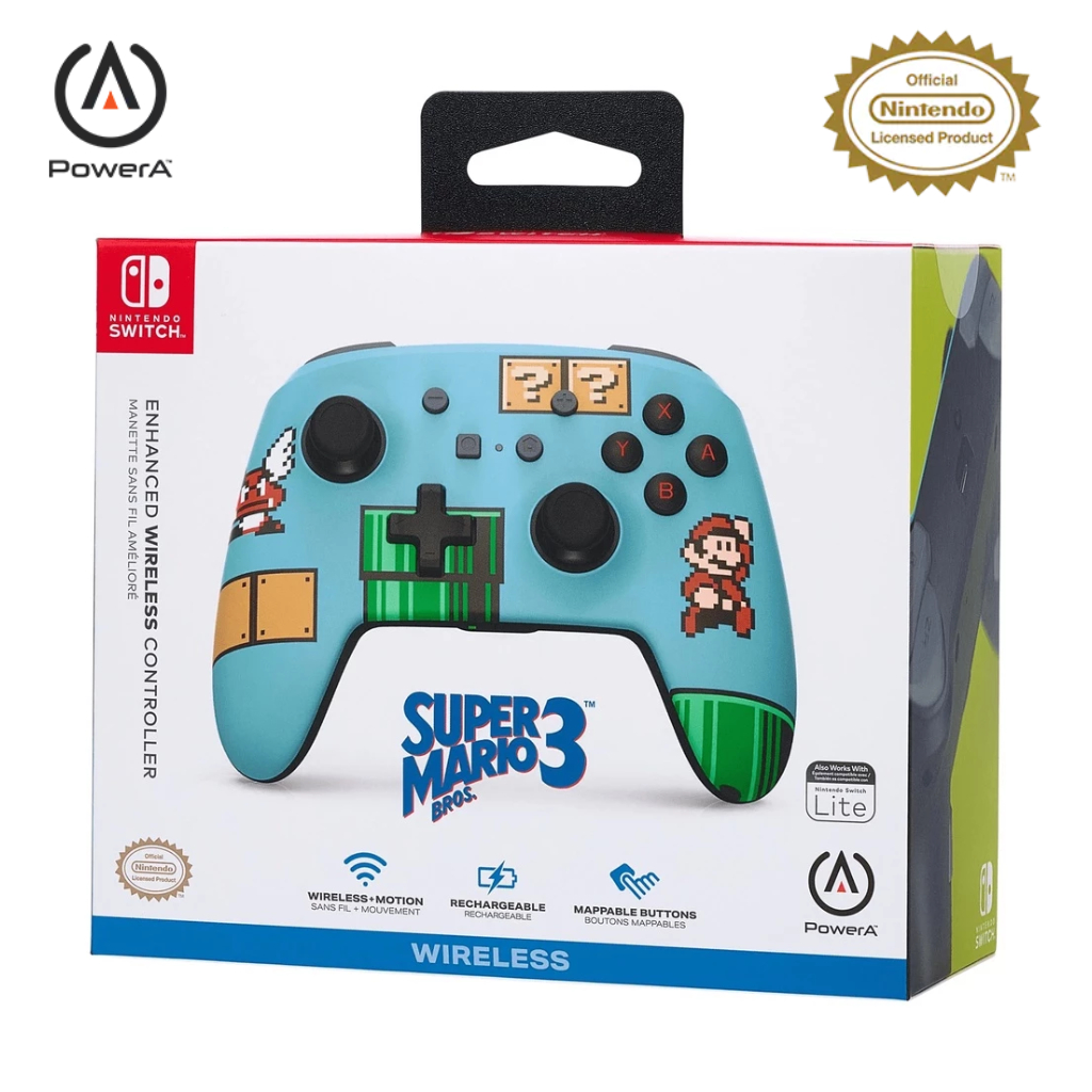 PowerA Enhanced Wireless Controller For Nintendo Switch Super Mario Bros. 3 (Officially Licensed)