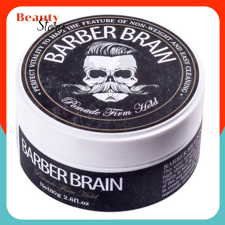 L'ANGEL BARBER BRAIN 🎱Pomaid Firm Hold โพเมด อยู่ทรงนาน เงางาม ล้างออกง่าย จัดทรง -- โพรเมด langel สูตรแข็ง กระปุกดำ--