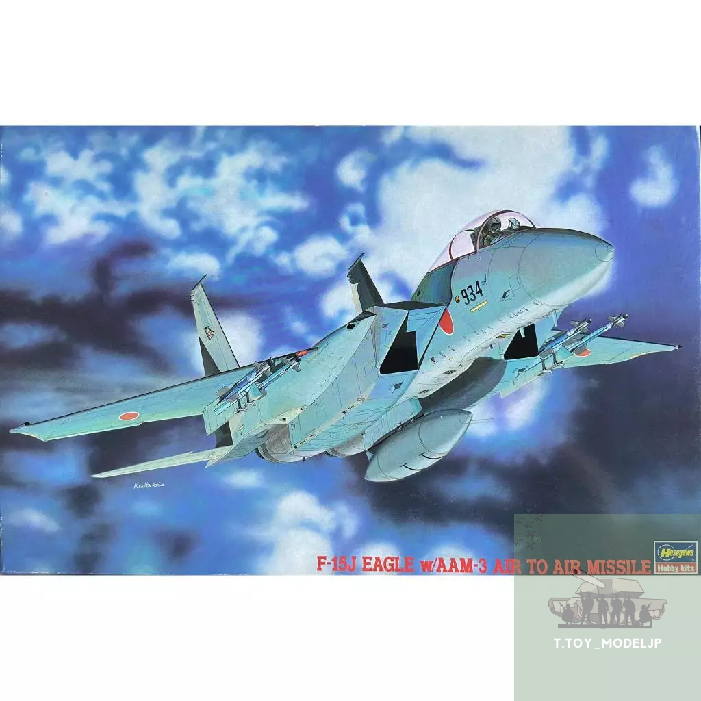 Hasegawa 1/48 F-15J Eagle w/AAm-3 Air To Air Missile โมเดลเครื่องบินรบ เครื่องบินรบสงครามโลก เครื่องบินประกอบ