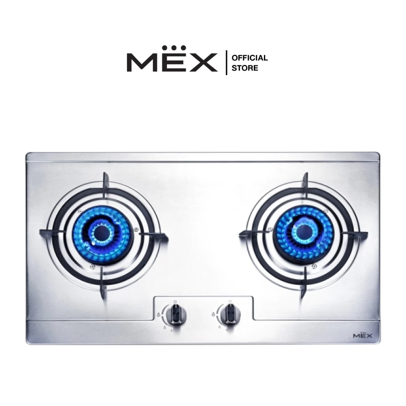 MEX รุ่น MX712M เตาแก๊สฐานสเตนเลส สตีล ขนาด 71 ซม. (เตาแก๊สไฟแรงแบบ Top Spin Power)