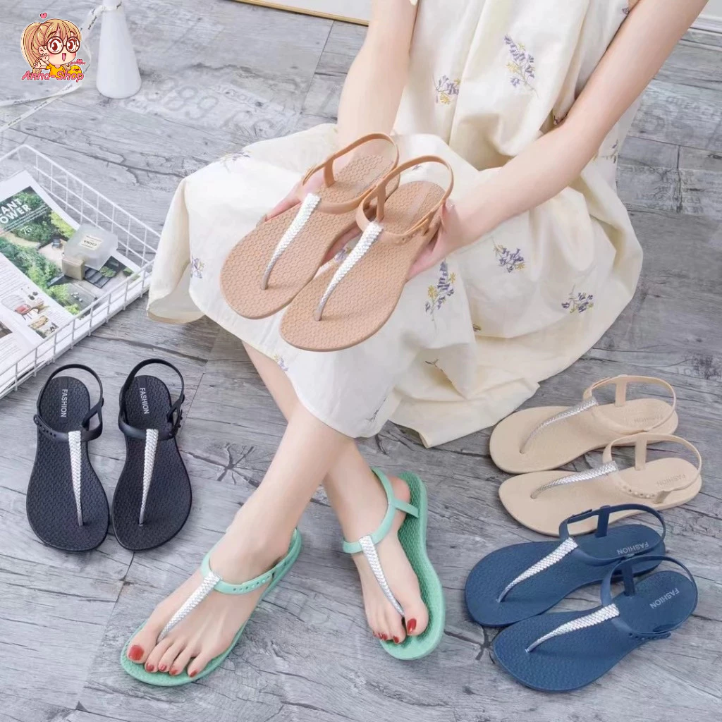 annacny รองเท้าแตะรัดส้น มาใหม่ พื้นนิ่ม ใส่ได้ทุกวัน พร่อมส่งจากไทย T288