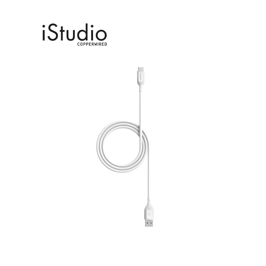 MOPHIE สายชาร์จ Essential USB-A to USB-C วัสดุ TPE สี White (1 เมตร) l iStudio By Copperwired