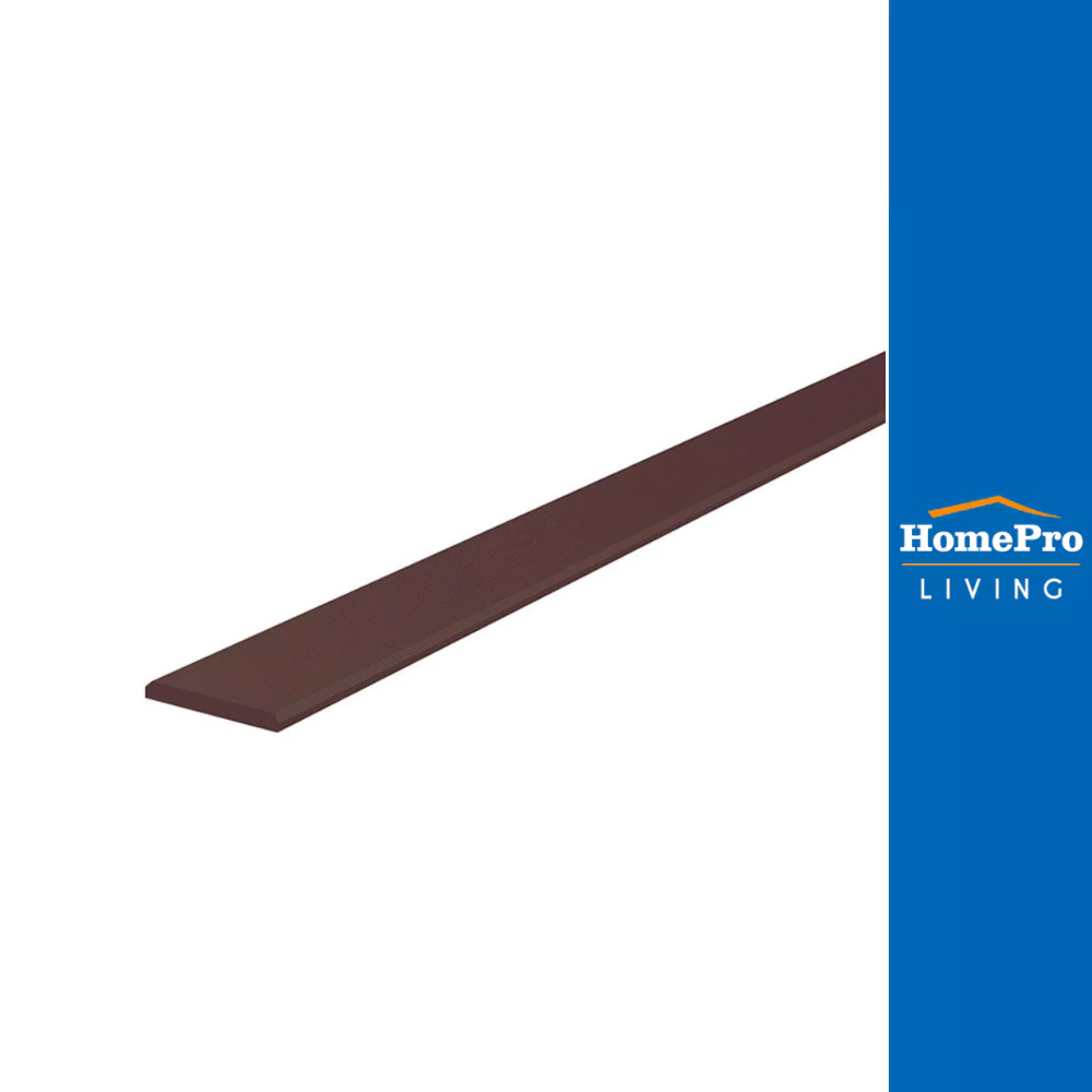 DURAONE ไม้ระแนงผิวเรียบขอบวี 7.5X300X0.8 ซม. สี DARK OAK