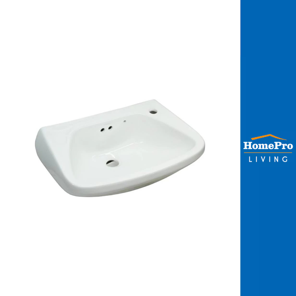 NASCO อ่างล้างหน้าวางบน NL-009-WA สีขาว จัดส่งโดย HomePro