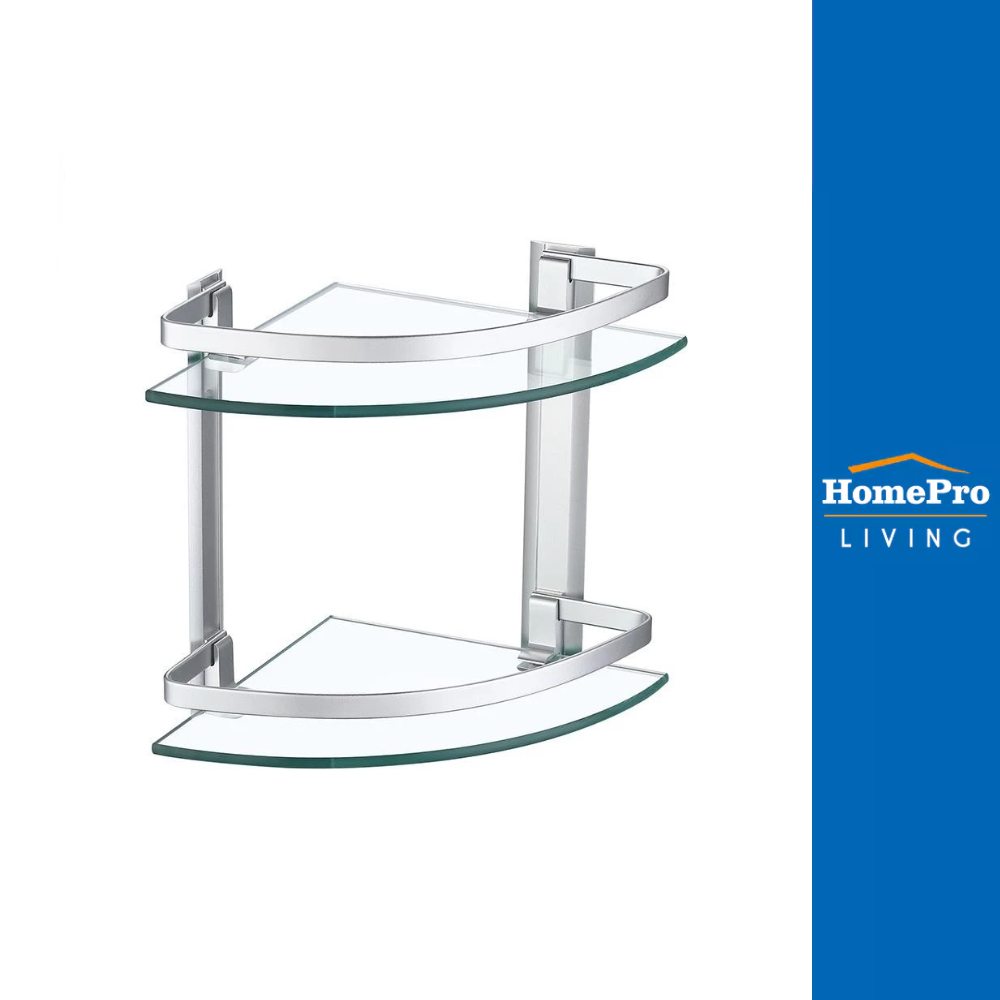 MOYA ชั้นกระจกเข้ามุม 2 ชั้น A4120B จัดส่งโดย HomePro อุปกรณ์ในห้องน้ำ