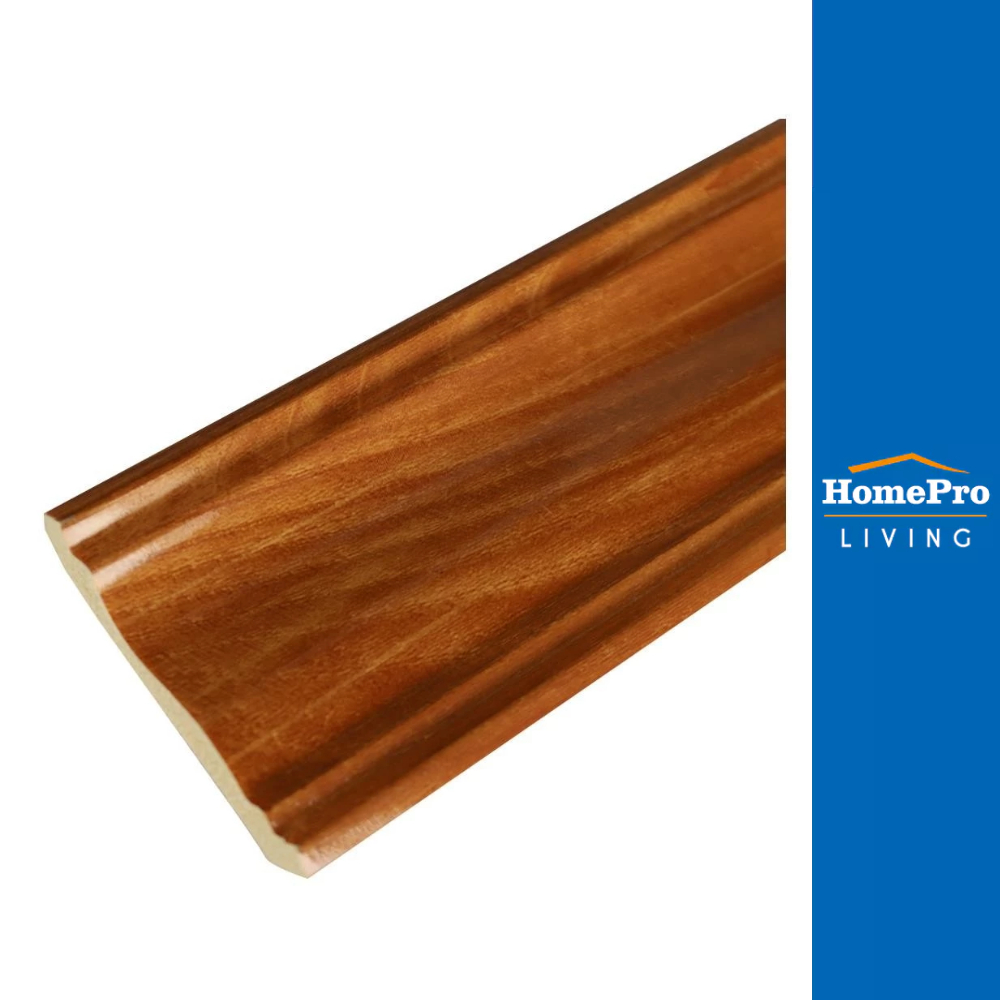 CROBERN บัวฝ้า PS JC880-1691G 6.5x300x1.2 ซม. สี YELLOW WOOD