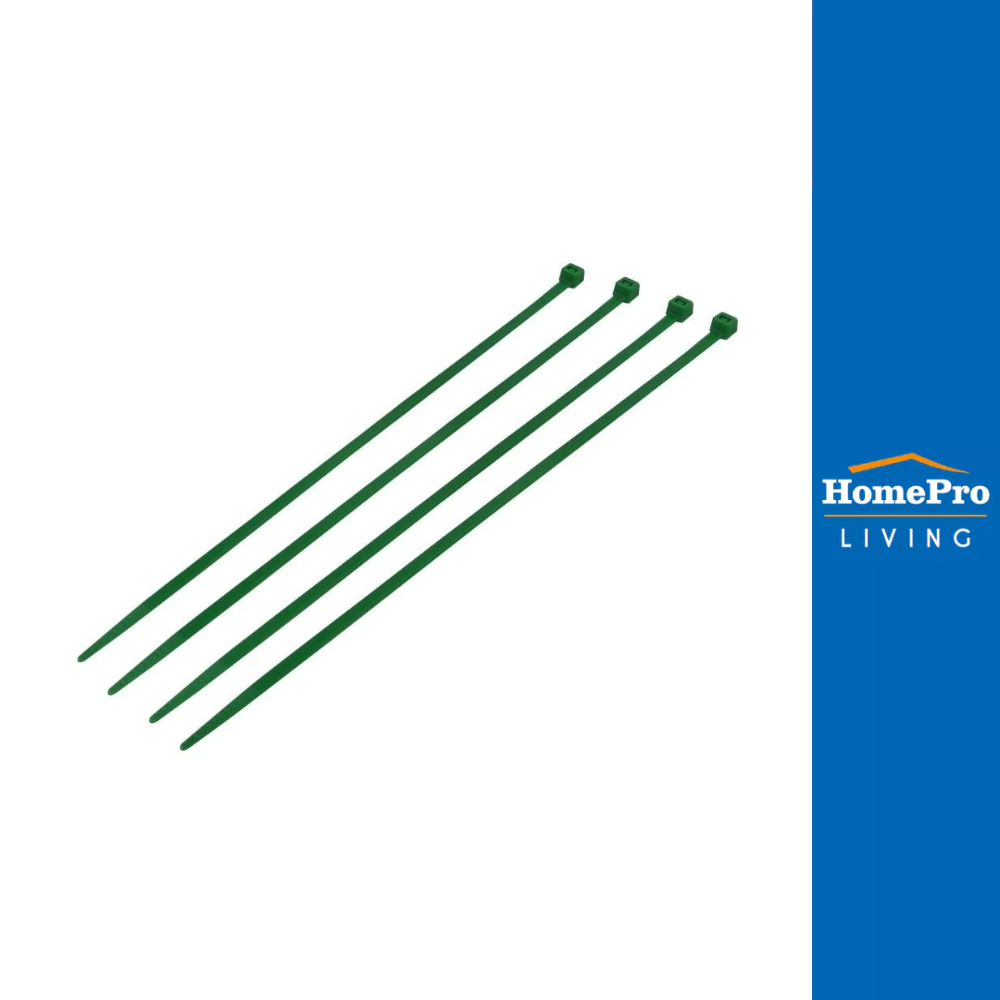 ELEKTRA เคเบิลไทร์ 4 นิ้ว 2.5 มิลลิเมตร สีเขียว (100 เส้น) จัดส่งโดย HomePro