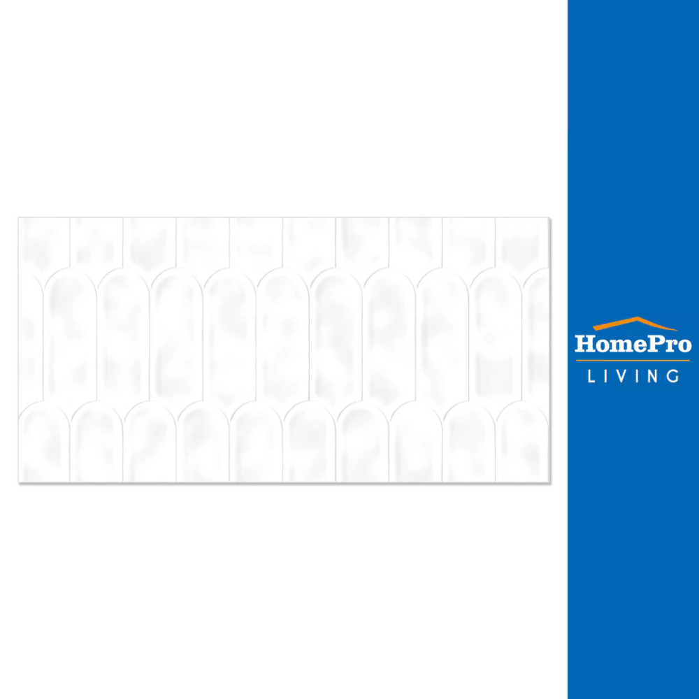 HomePro กระเบื้องผนัง 30X60 ซม.  ฟลอริส ไวท์ 0.9M2 แบรนด์ TARA