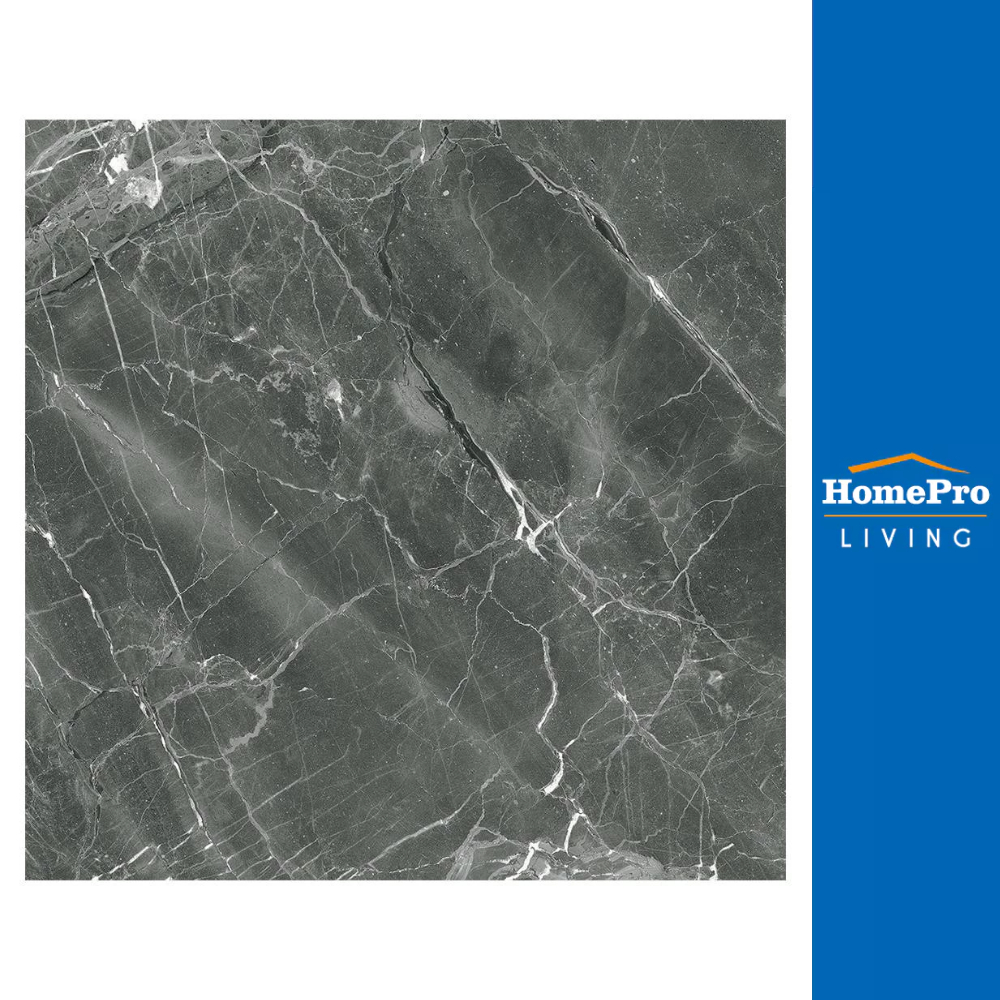 TARA กระเบื้องพื้น 60x60 ซม. มินจุน ดาร์กเกรย์ 1.44M2 จัดส่งโดย HomePro