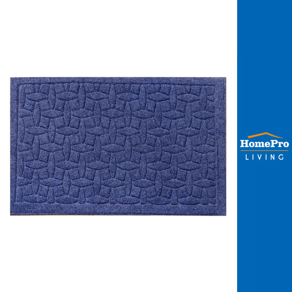 HomePro พรมเช็ดเท้าดักฝุ่น MX2046 39X59 เทา HLS แบรนด์ HLS
