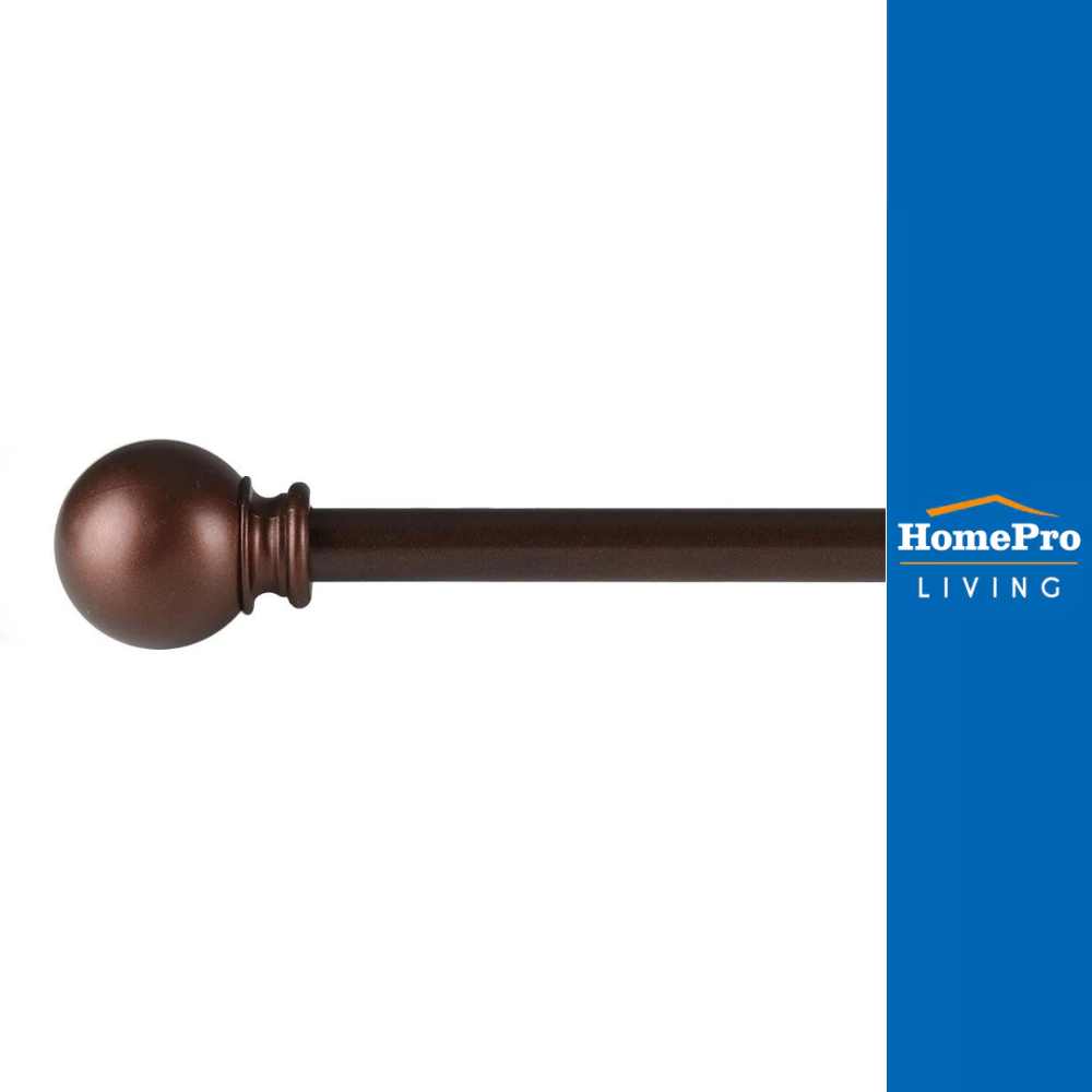 HomePro รางเหล็ก  BALLOON ยืดหด 180-310 ซม. สีน้ำตาล แบรนด์ HOME LIVING STYLE