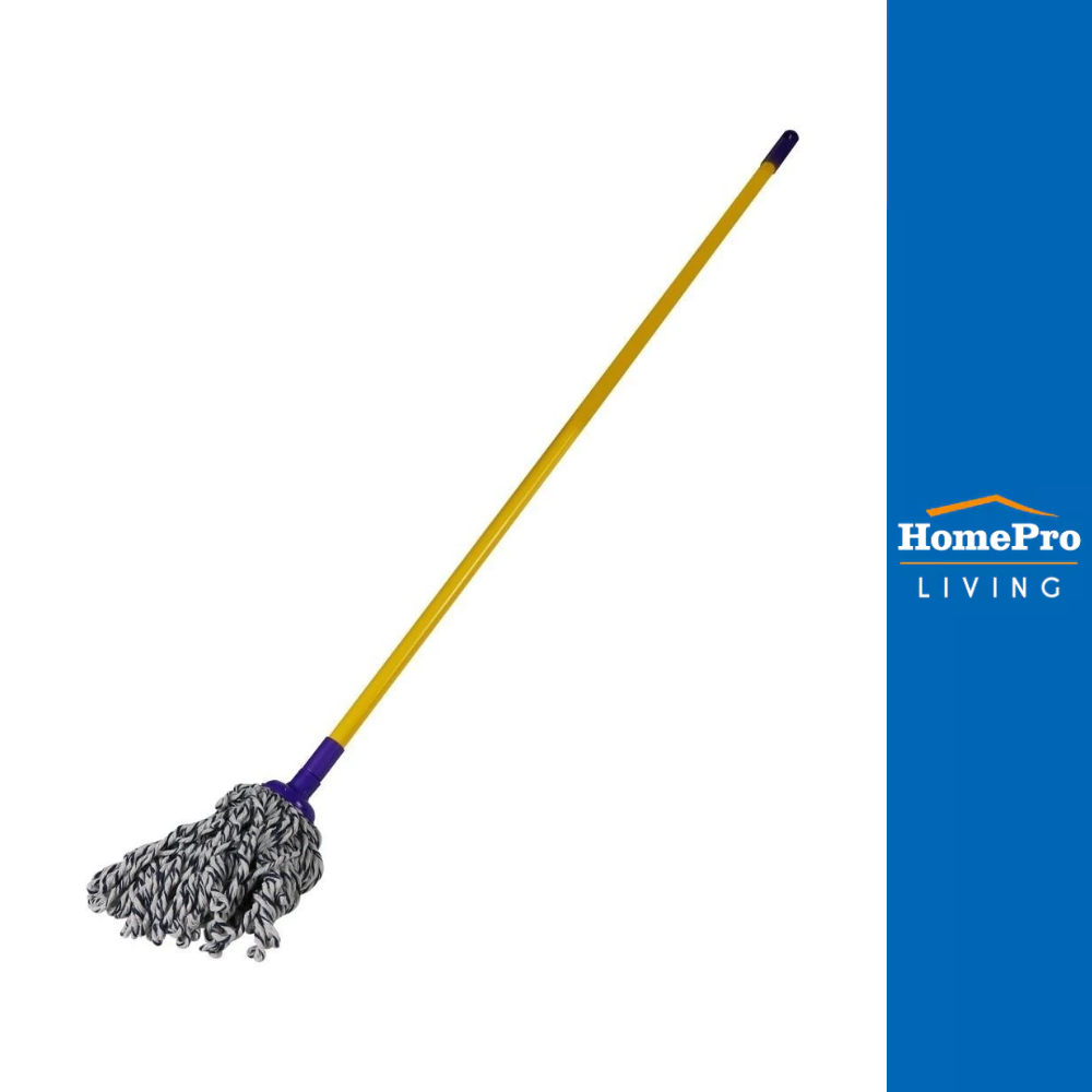 HomePro ไม้ม็อบคอตตอนหัวจุก 4 นิ้ว สีเหลือง แบรนด์ SCOTCH-BRITE