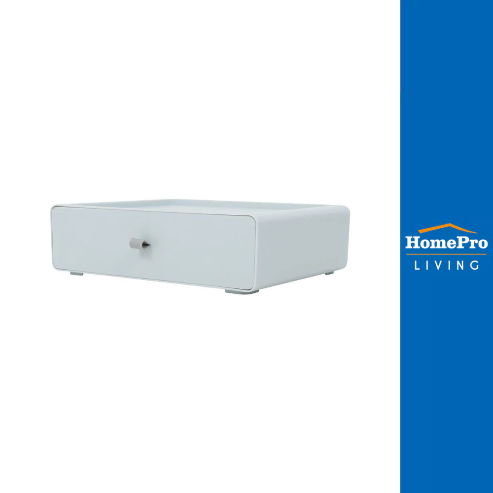 HomePro กล่องลิ้นชักเล็ก CUBE M 26.8x21x8 ซม. สีเทา แบรนด์ STACKO