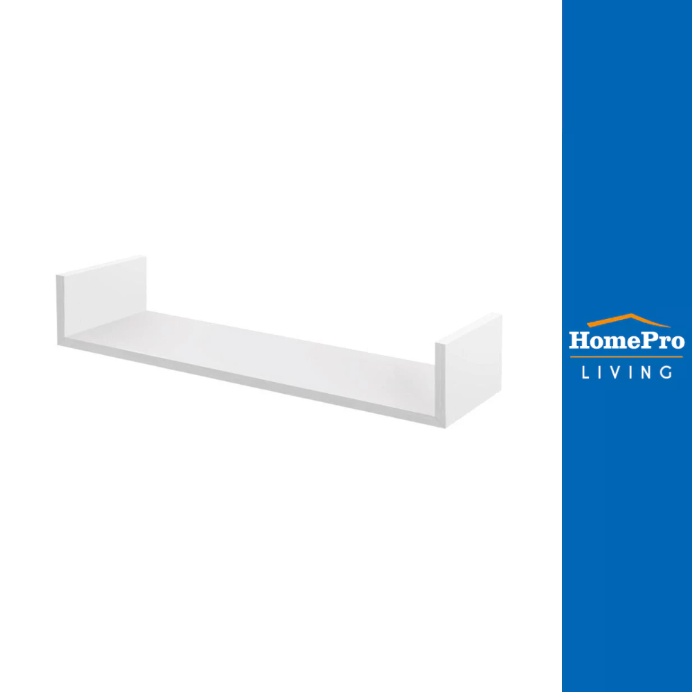 HomePro ชั้นติดผนัง U SHAPE  COZI 60x15x10 ซม. สีขาว แบรนด์ STACKO