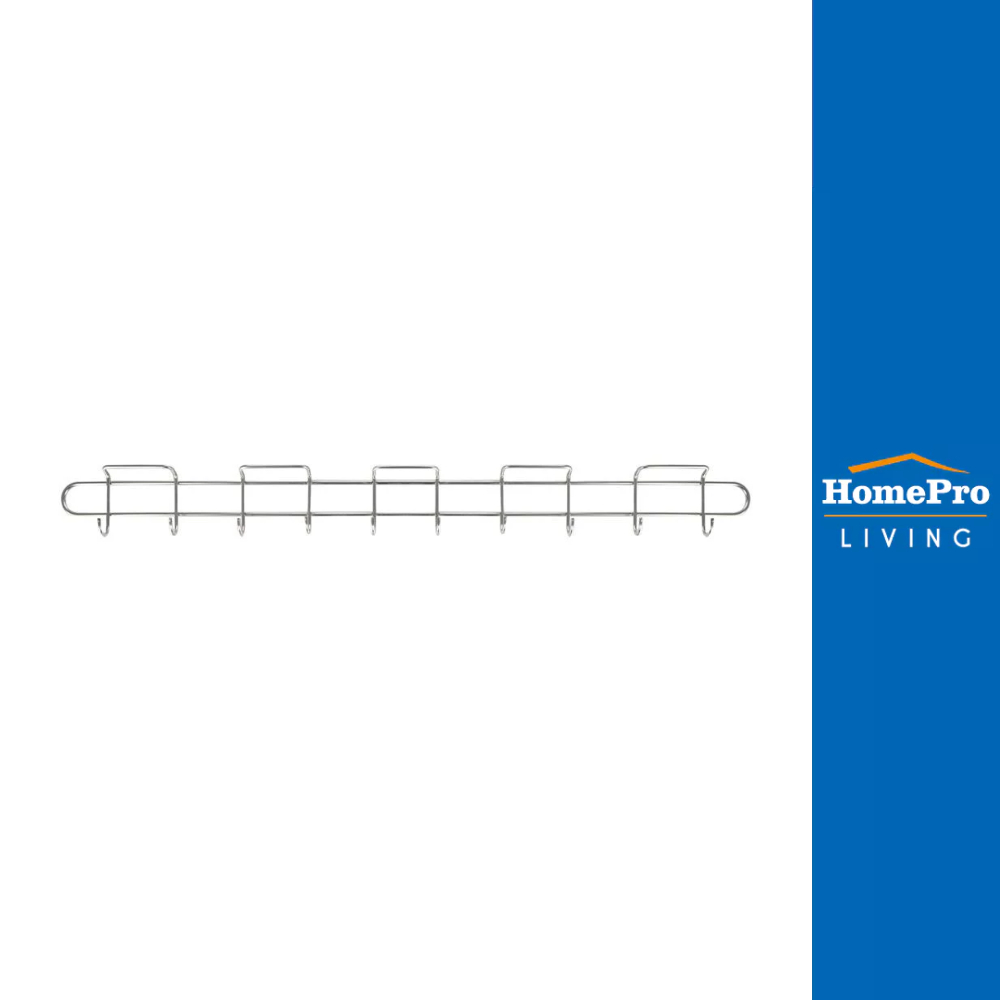 HomePro ราวแขวนตะหลิว ที่แขวนอุปกรณ์ครัว ขนาด 76.5 cm. 10ตะขอ แบรนด์ KECH