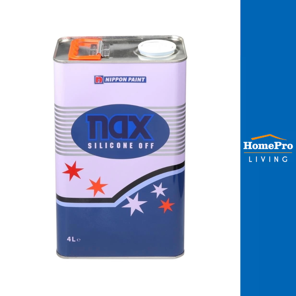 NIPPON PAINT น้ำยาทำความสะอาดซิลิโคน NAX 101 สีใส 4 ลิตร จัดส่งโดย HomePro
