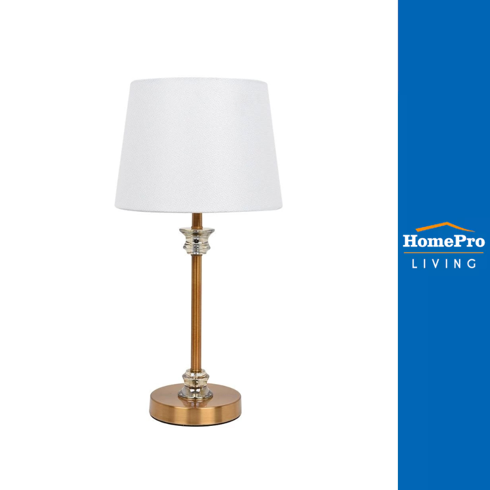 CARINI ไฟตั้งโต๊ะ MODERN MT1698 โลหะ ขาว/ทองแดง จัดส่งโดย HomePro