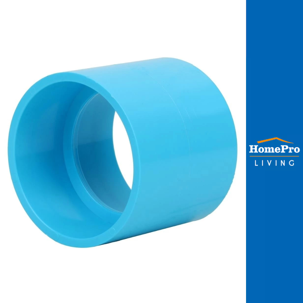 SCG ข้อต่อตรง-บาง 2 1/2 นิ้ว สีฟ้า จัดส่งโดย HomePro