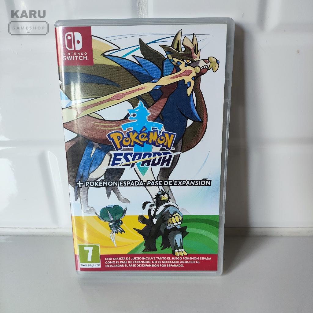 [พร้อมส่ง] มือ 2 แผ่นเกมส์ Nintendo Switch : Pokemon Sword + Expansion Pass (DLC) ปกยุโรป