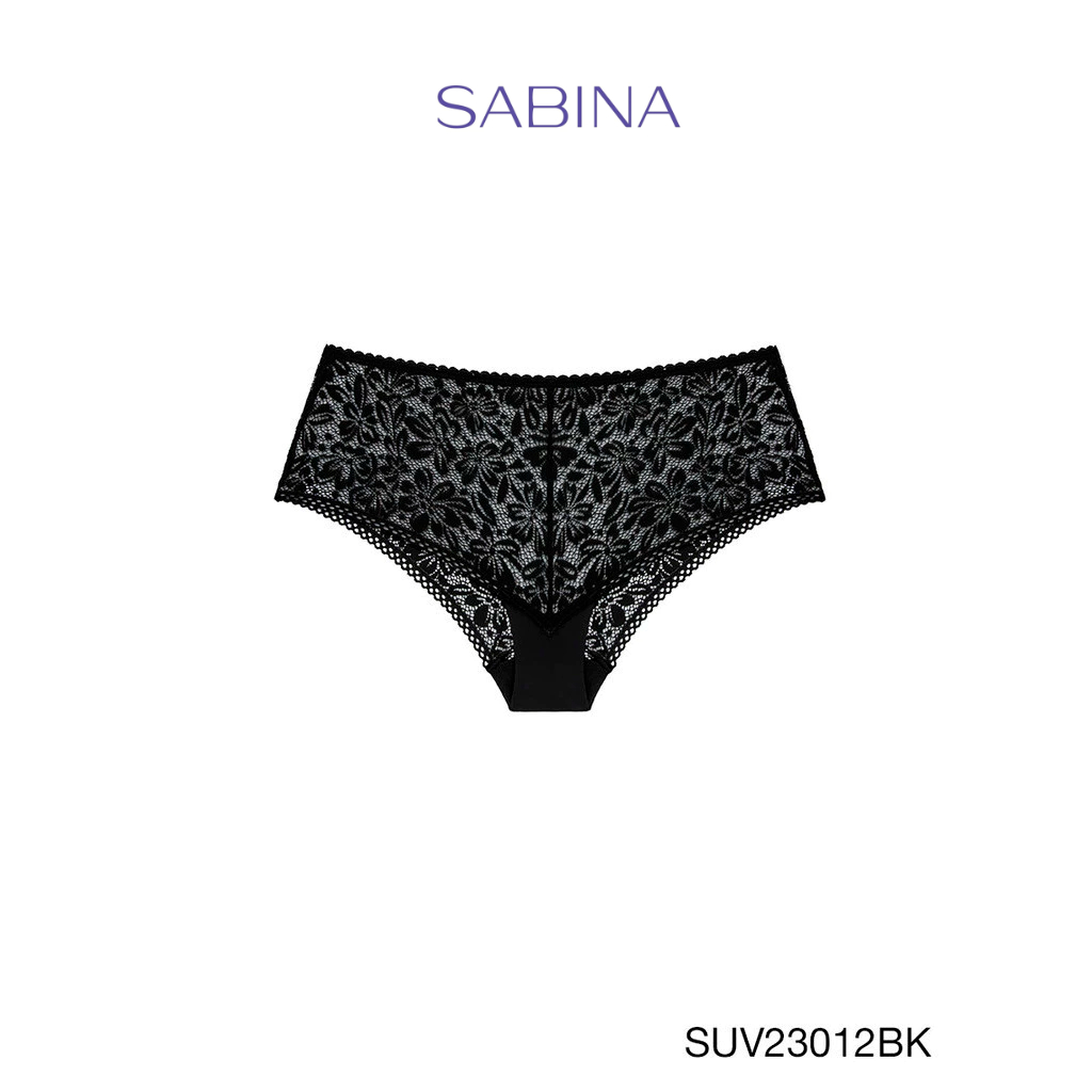 Sabina Basic Lace Winter 23 กางเกงในทรงบอยเลค รหัส SUV23012BK - สีดำ