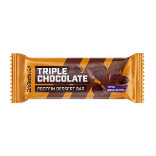 BioTechUSA Protein Dessert Bar 50g-Triple Chocolate โปรตีนขนม บาร์-รสทริปเปิ้ล ช็อกโกแลต (ขนมให้โปรตีนสูง)