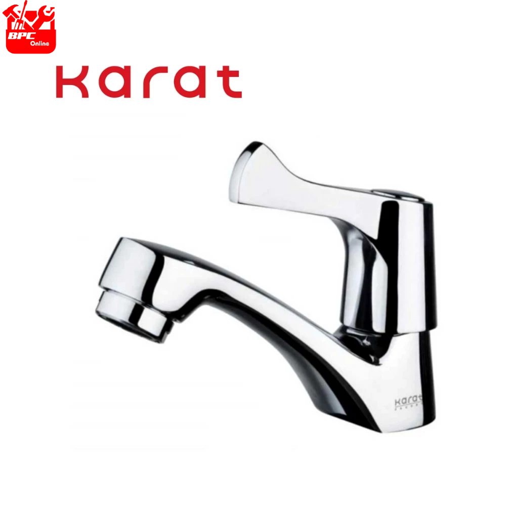 ก๊อกน้ำ ก๊อกน้ำอ่างล้างหน้า อ่างล้างหน้า ก๊อกน้ำล้างมือ KARAT รุ่น EC-03-100B-50 สีโครเมี่ยม
